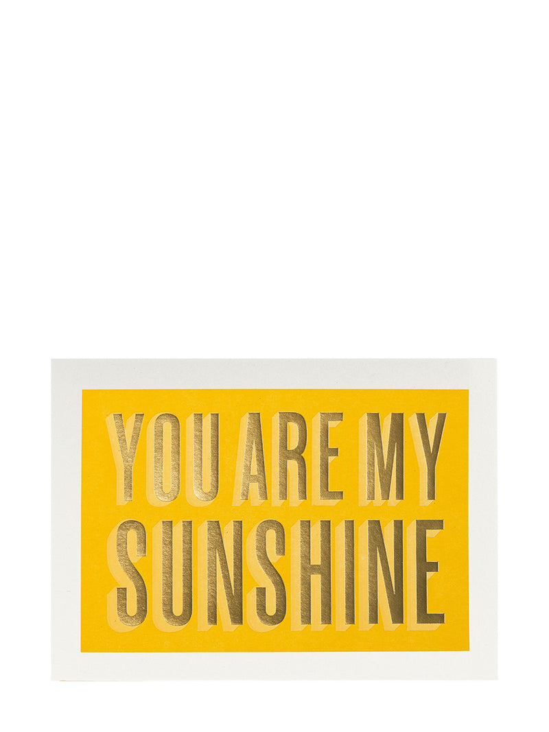 You Are My Sunshine large love & friendship card