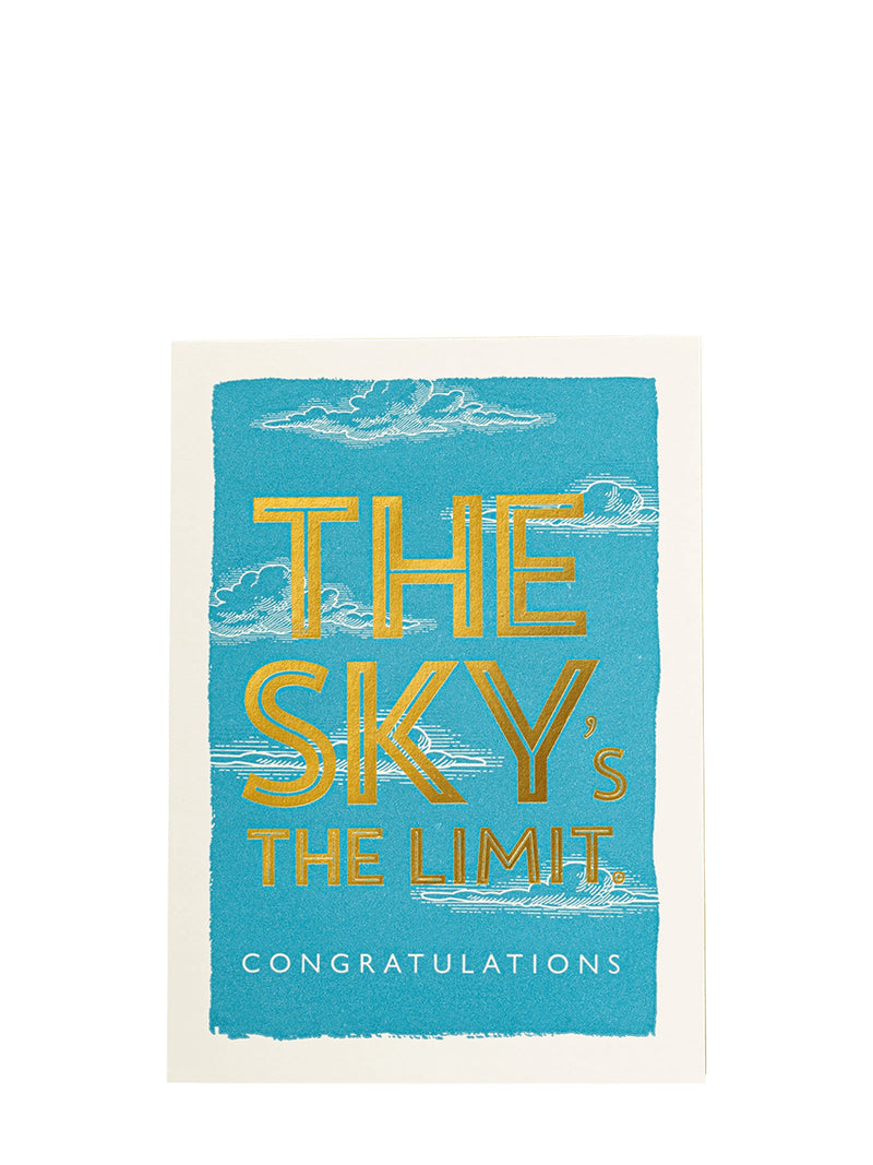 Sky’s The Limit large graduation card