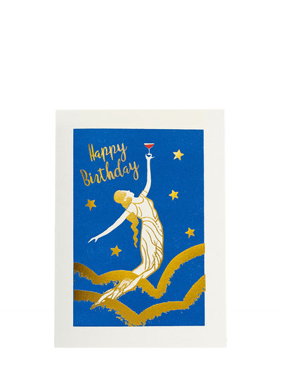Celestial large birthday card