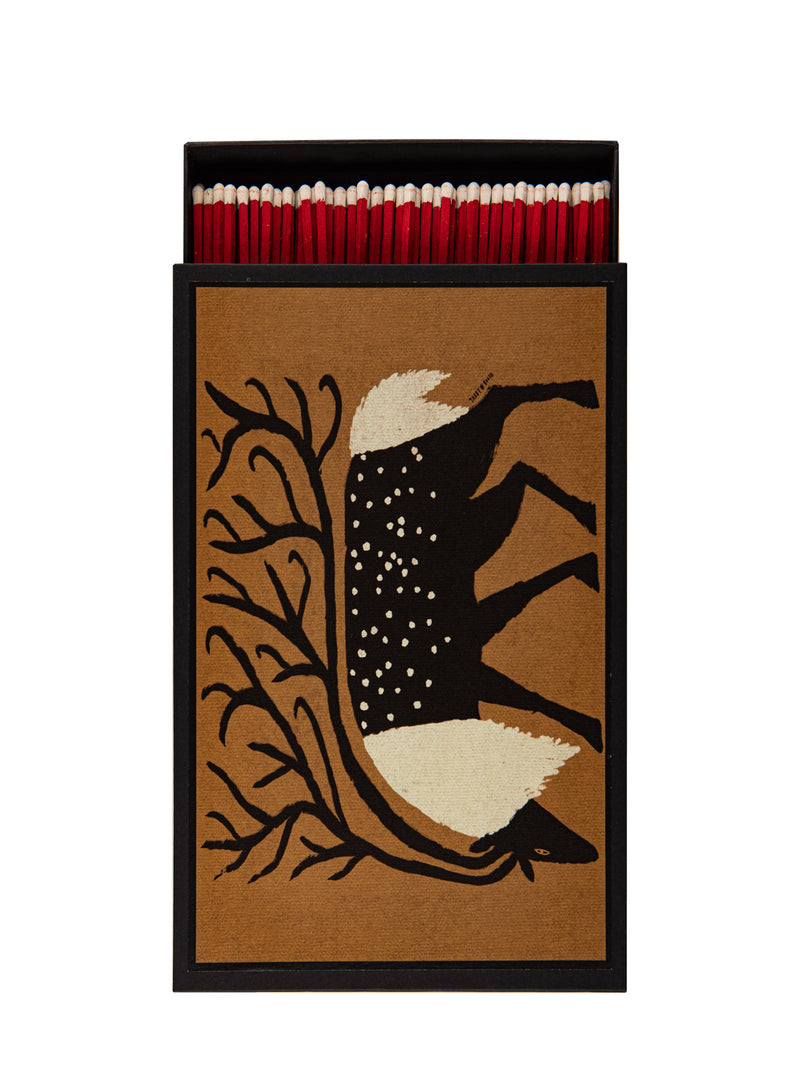 Reindeer giant matches by Tabby Booth