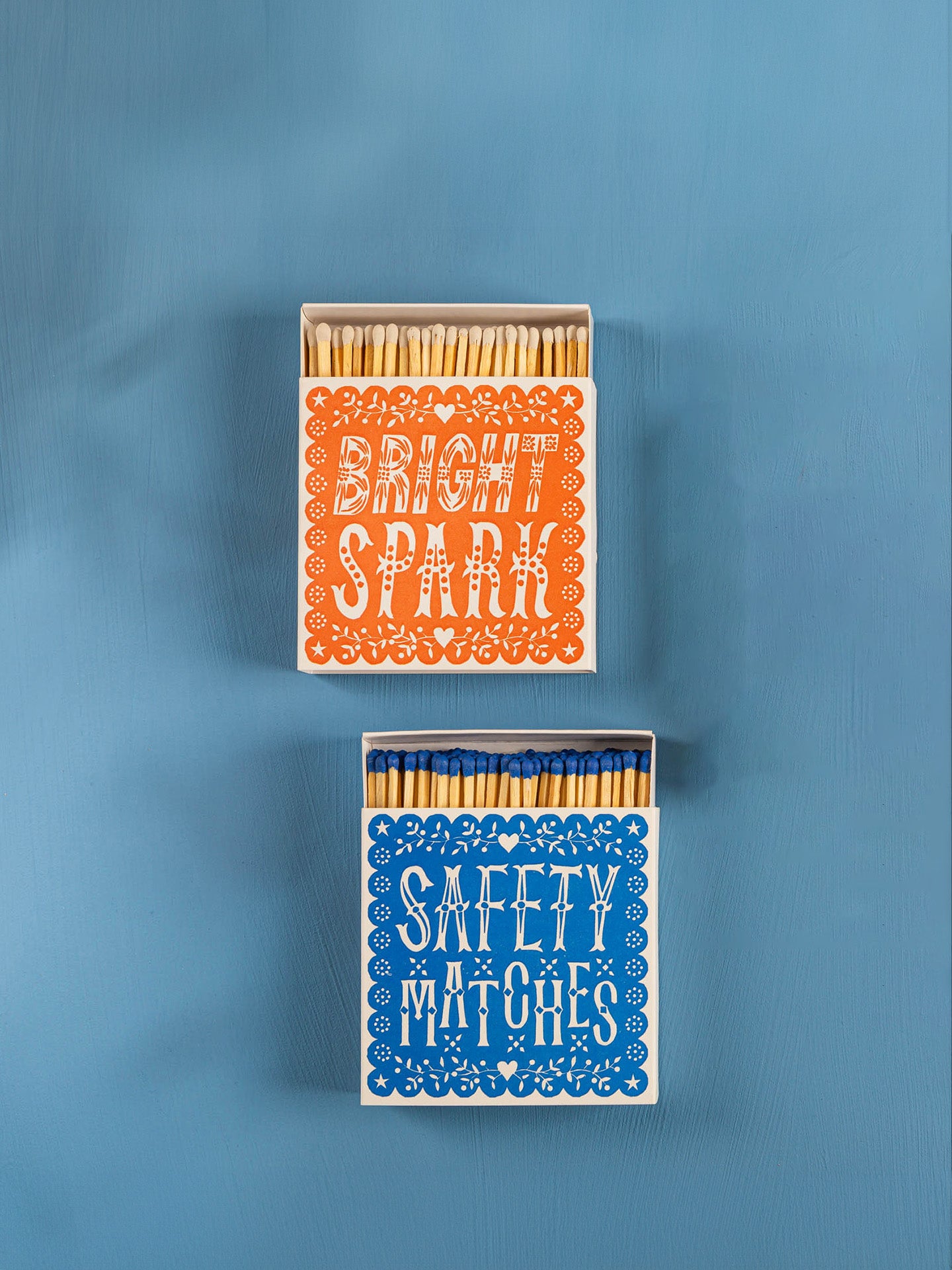 Bright spark matchbox w/ Pressed and Folded Studio