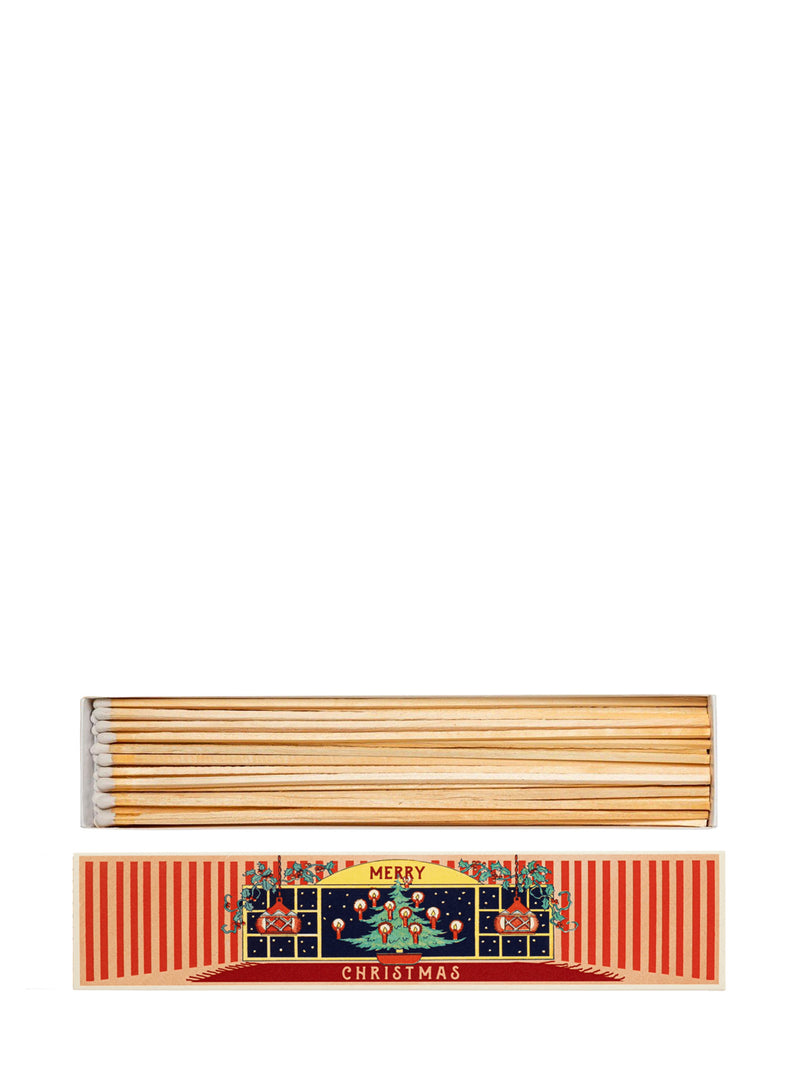 Christmas window extra long matches