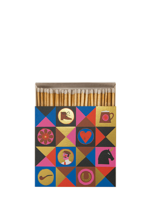 Colourful gentlemen matches