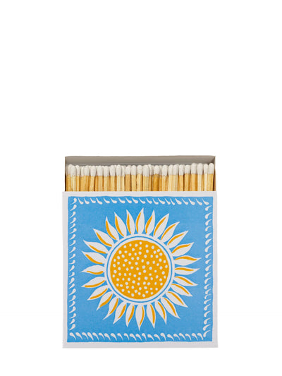 Blue sunflower matches