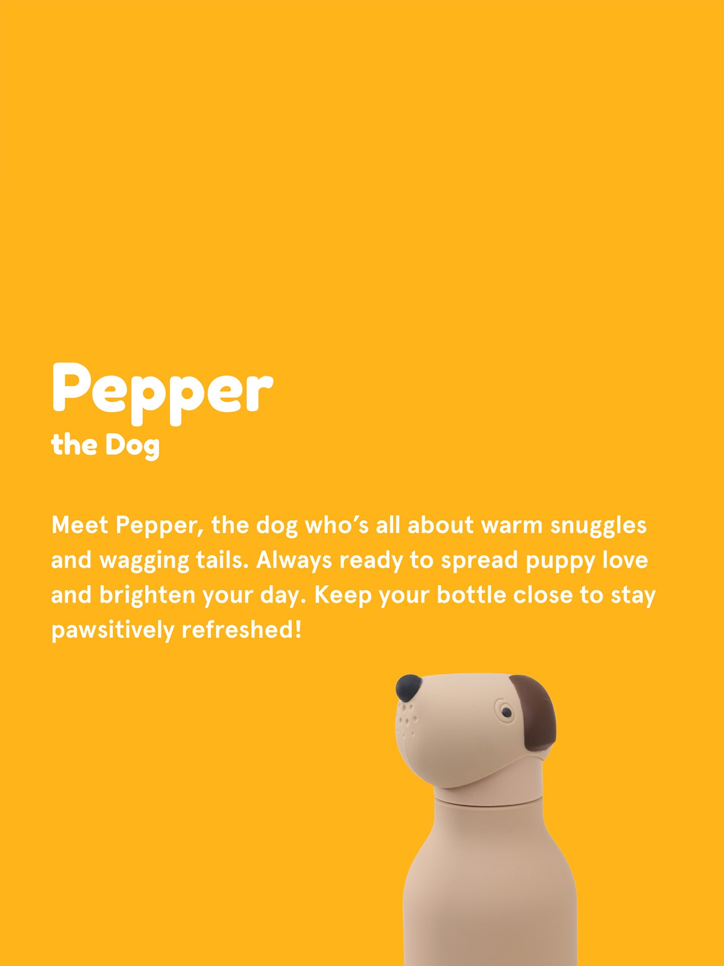 Beige dog bestie bottle (0,45L)