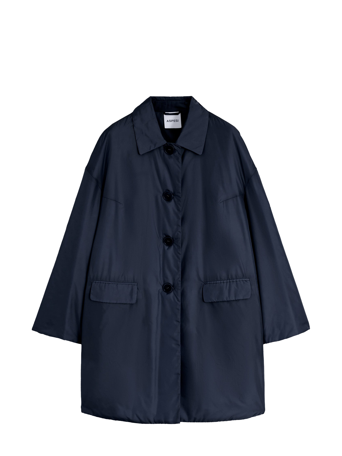 Teena nylon coat, navy blue