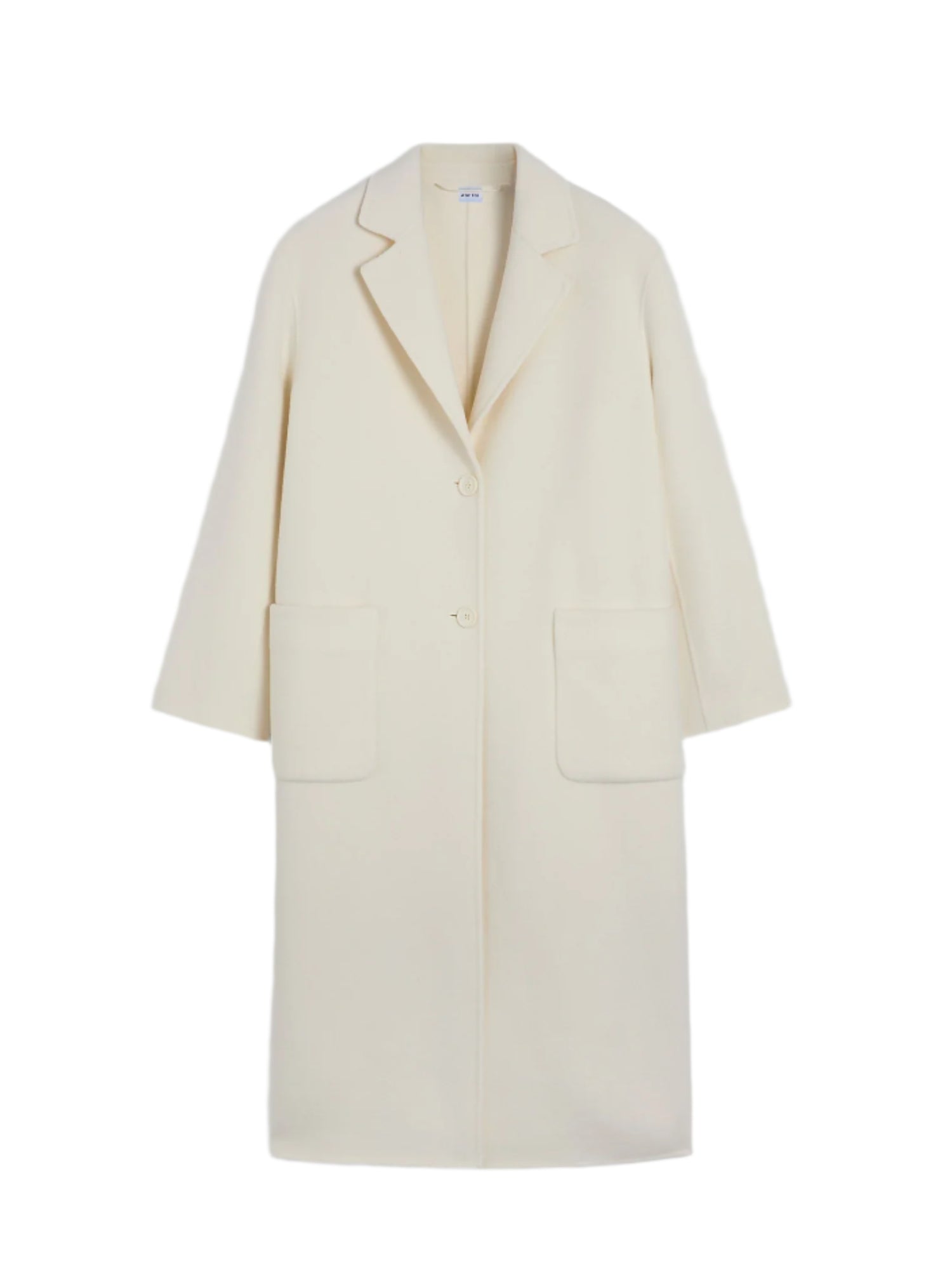 Double wool coat, white