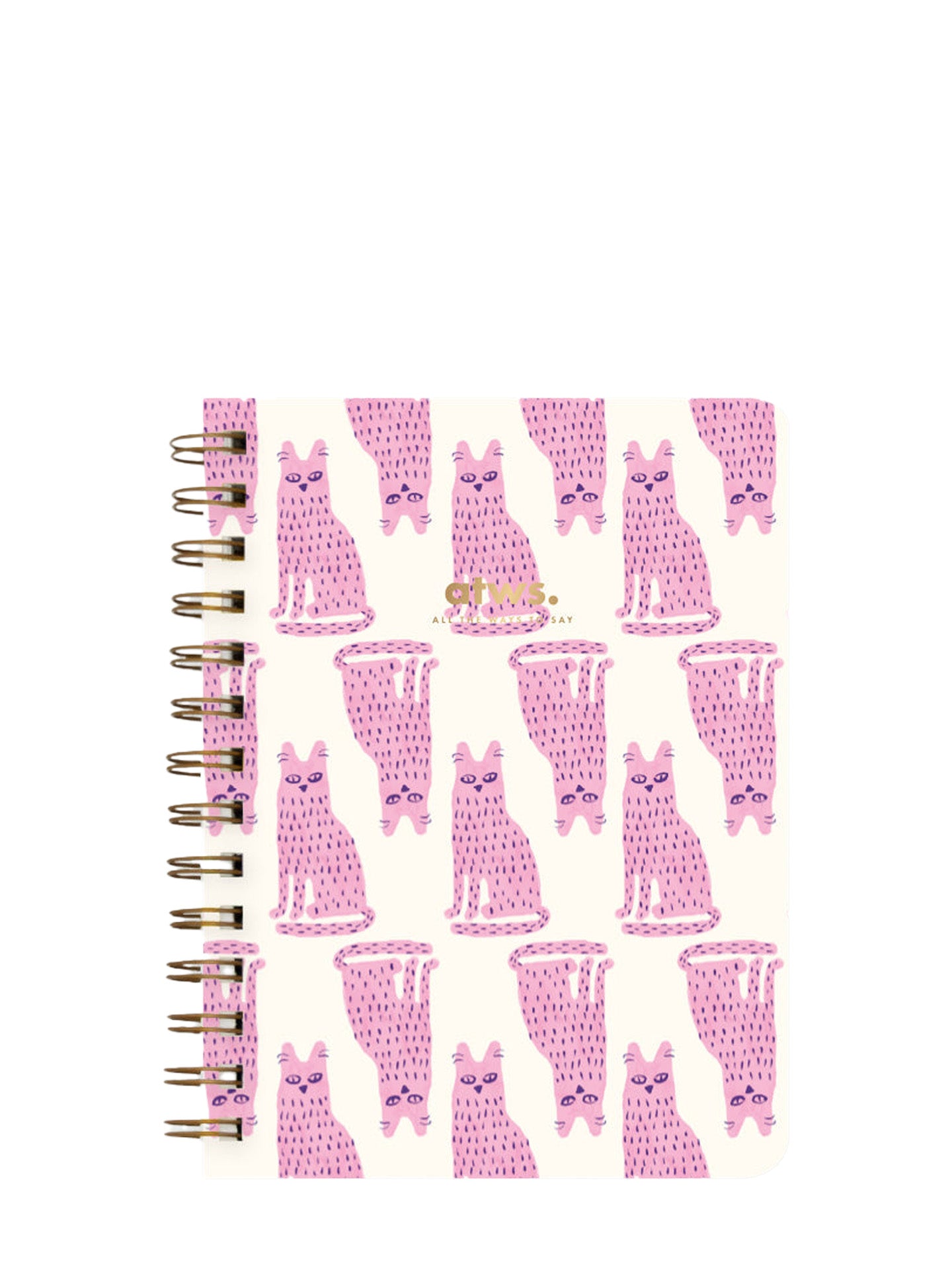 Happy cats spiral notebook