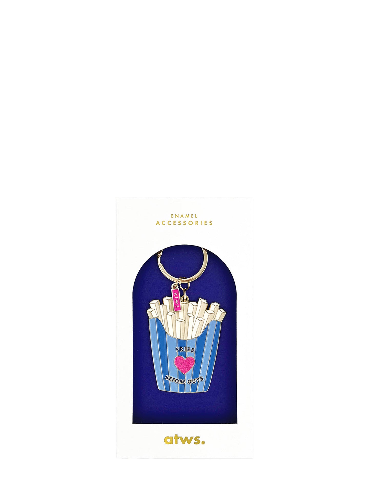 Fries before guys keychain