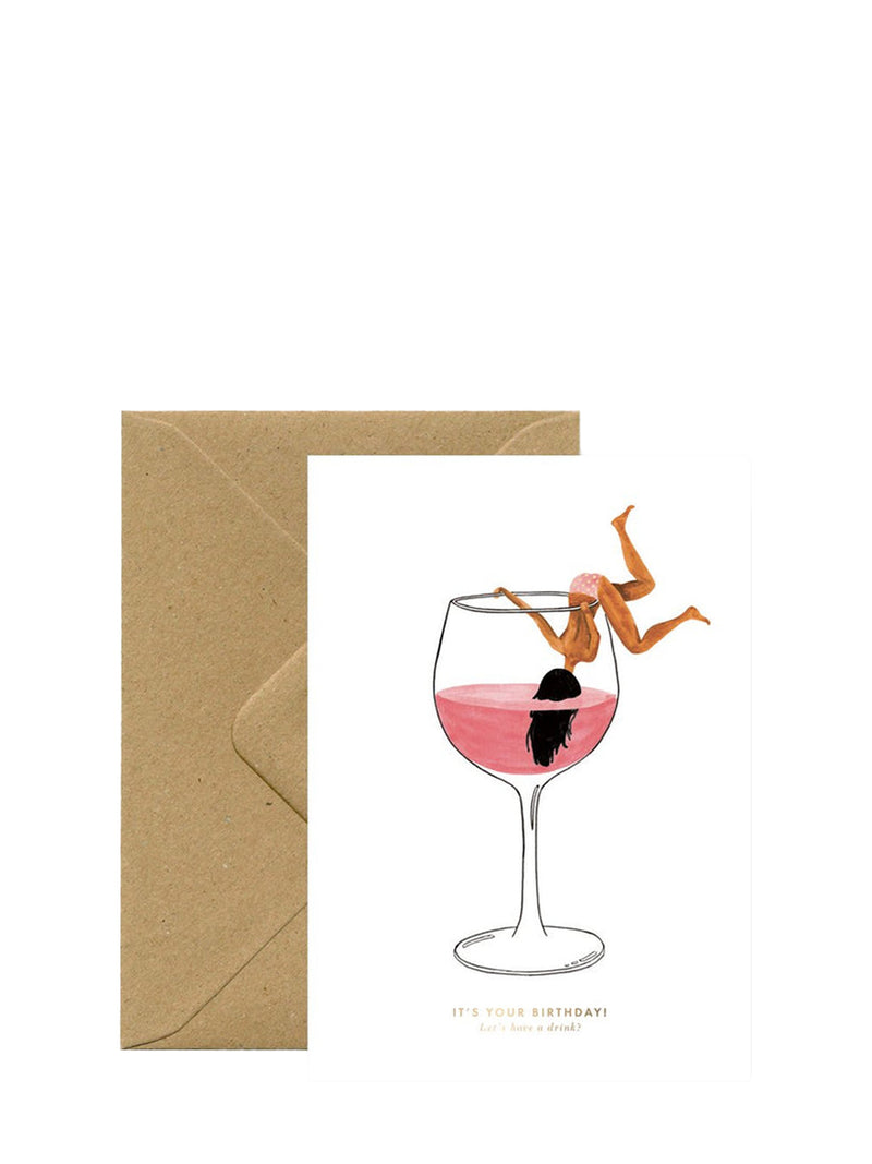 Just one drink birthday card