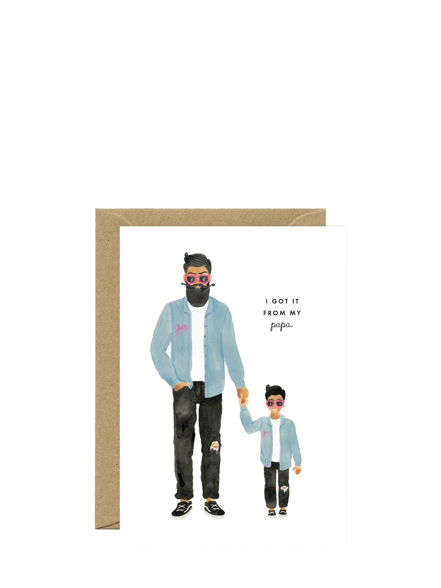 Papa son father's day card