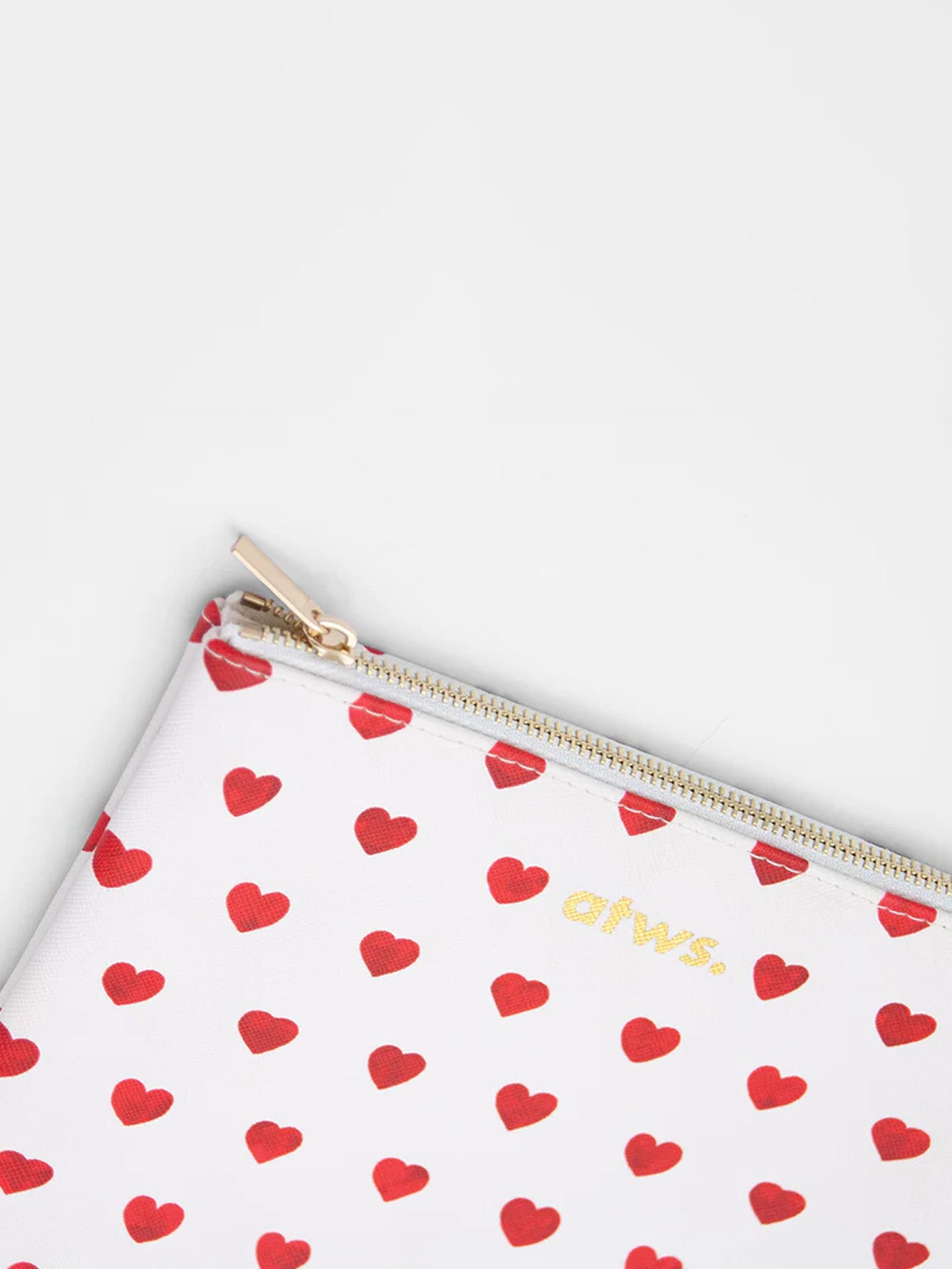 Red heart pouch