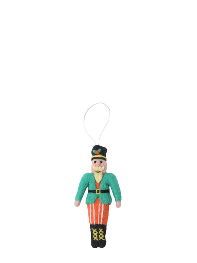 Nutcracker woollen hanging ornament