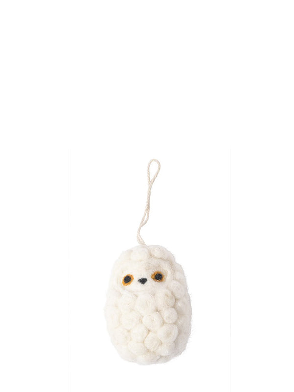 Snowly felted woollen little hanging