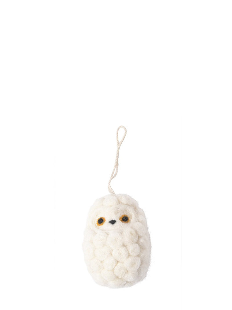 Snowly felted woollen little hanging