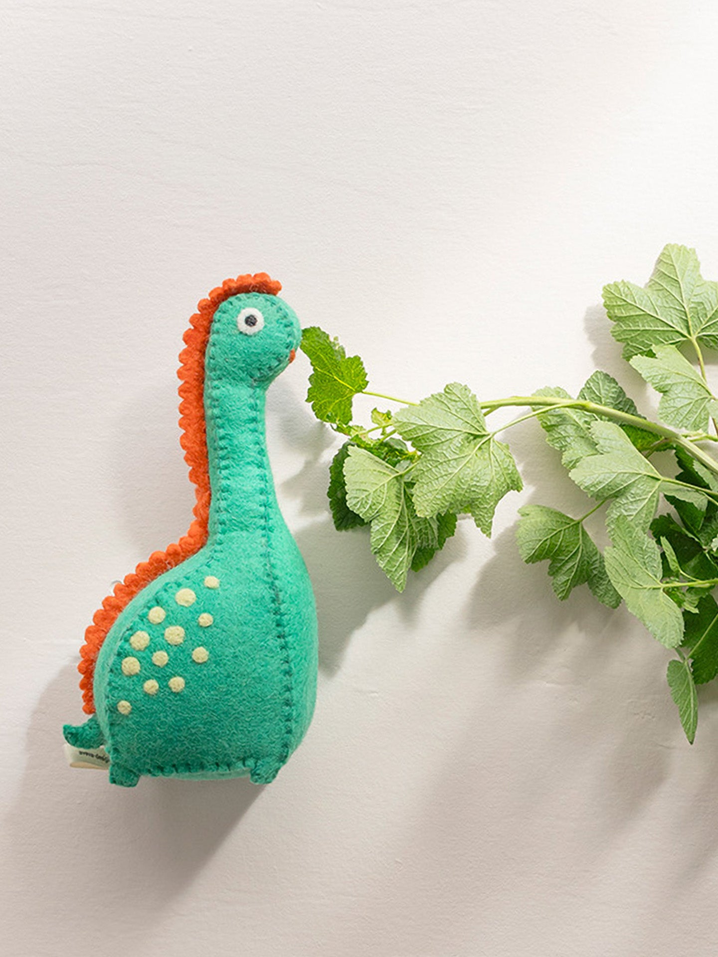 Dino the dinosaur woollen animal, green