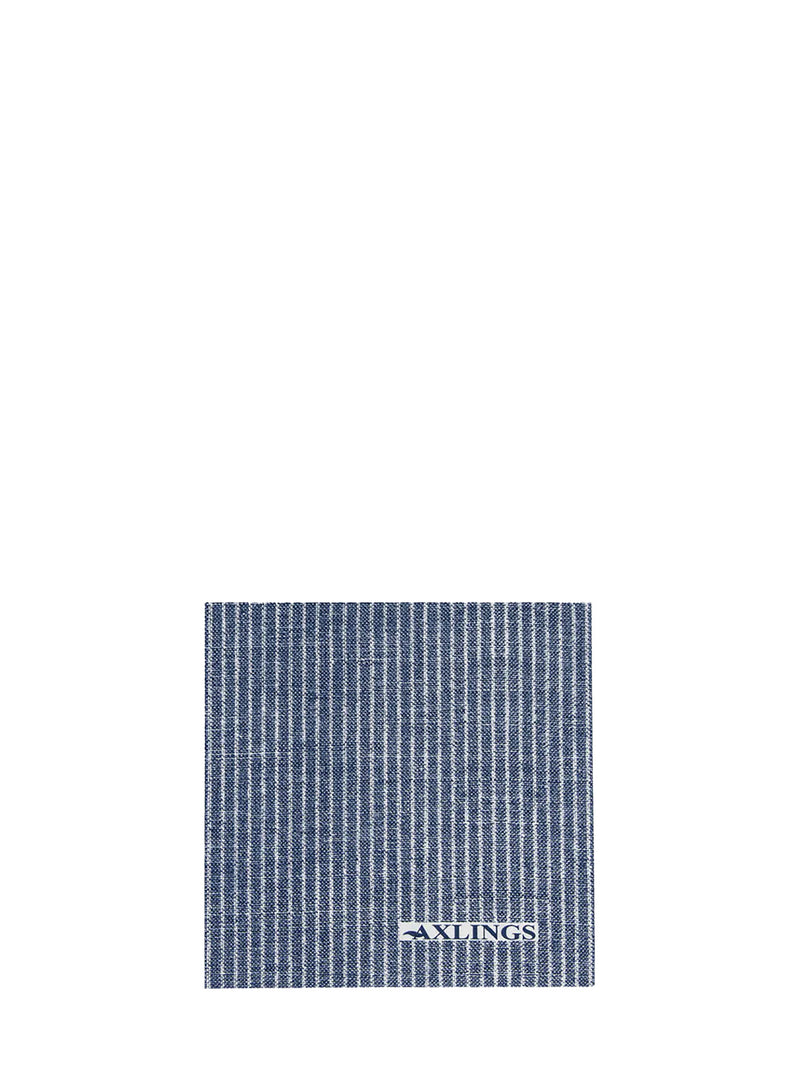 Pinstripe cocktail paper napkin, marine blue (40pcs)