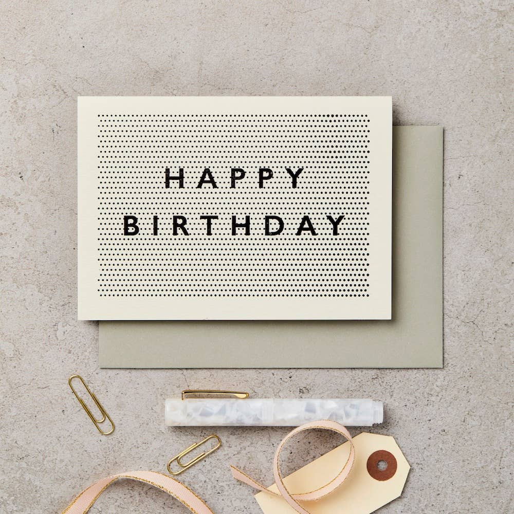 Pinpoint birthday card