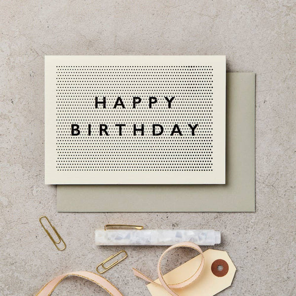 Pinpoint birthday card