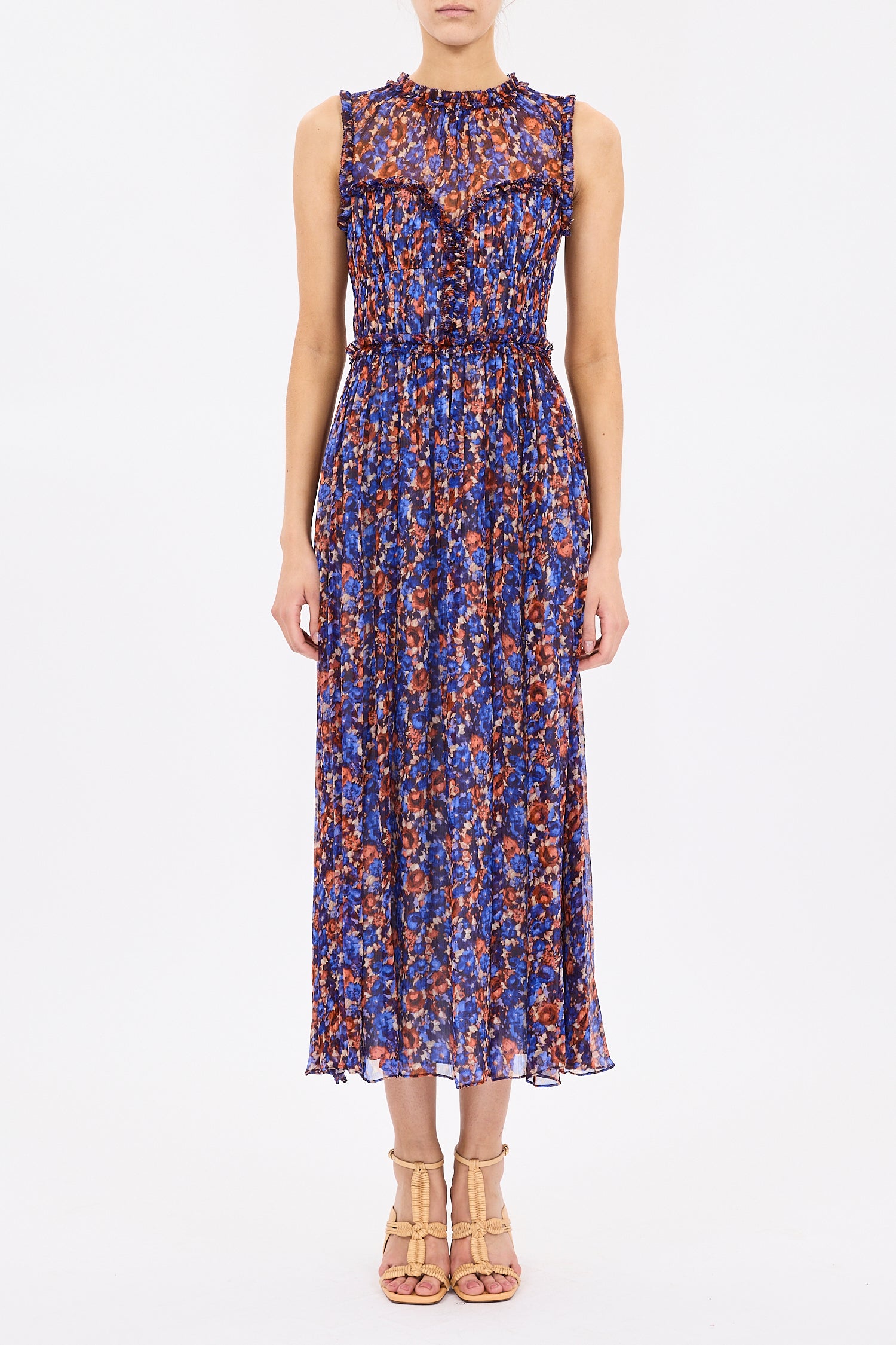 Kasia silk dress, violet