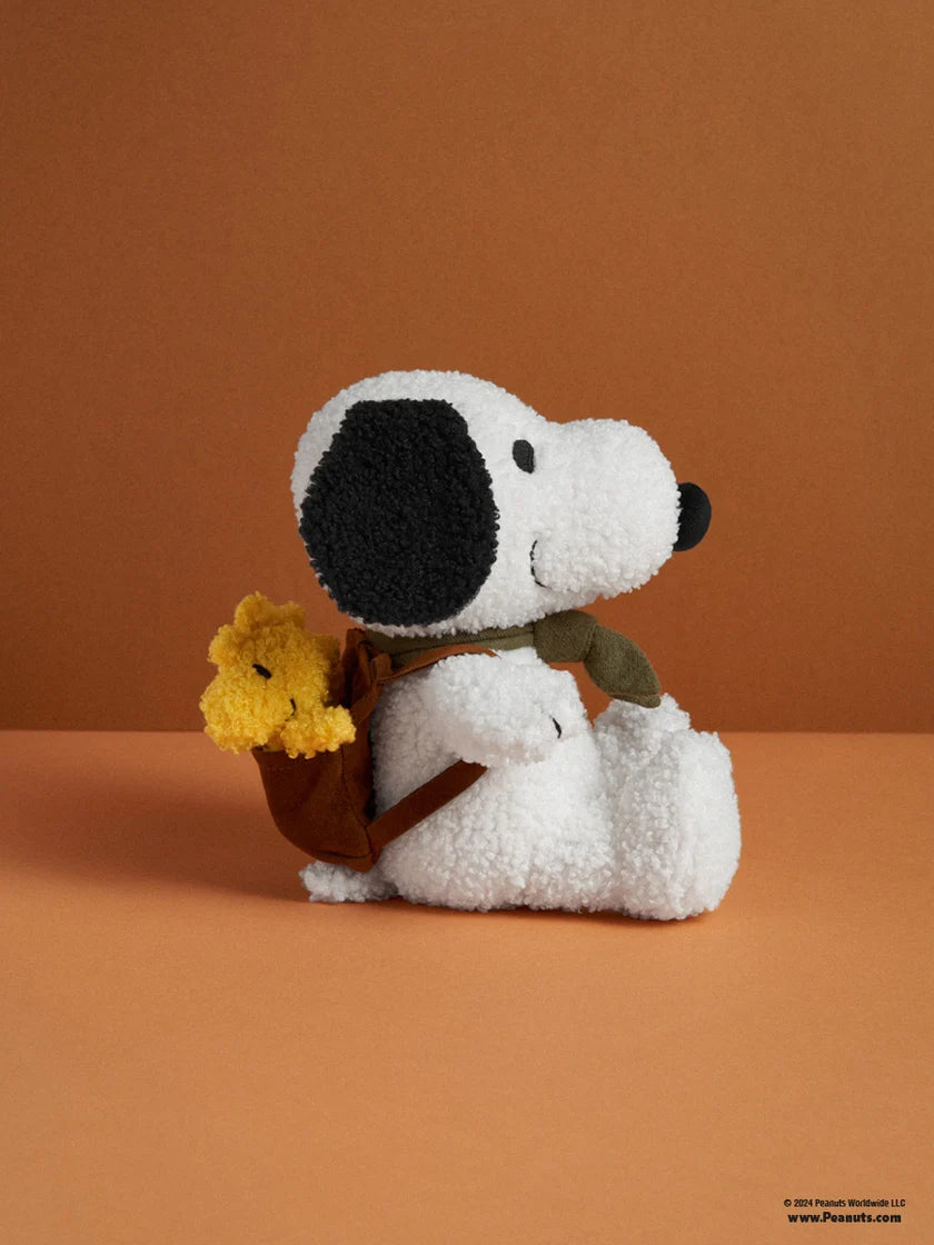 Snoopy with Woodstock in backpack soft toy (20 cm)