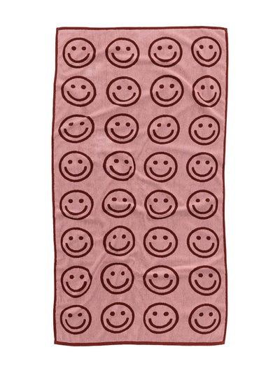 Bath towel, happy pink