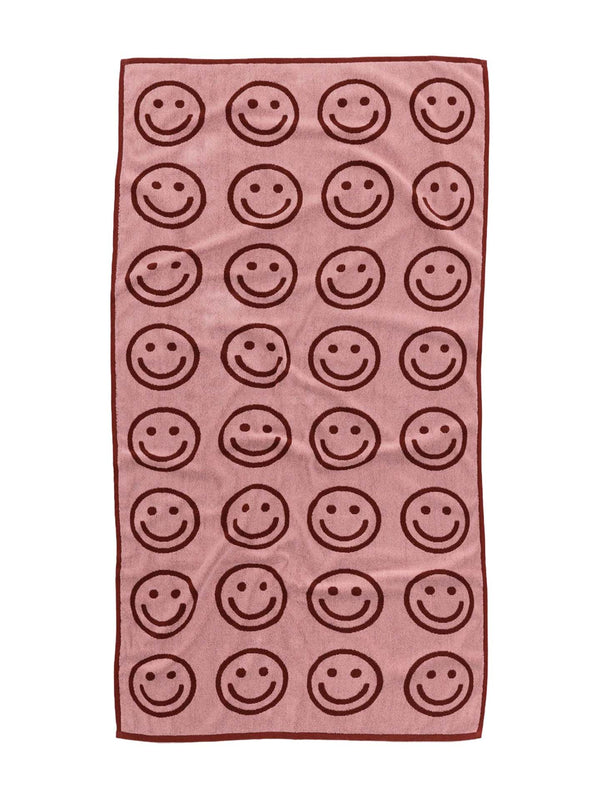 Bath towel, happy pink