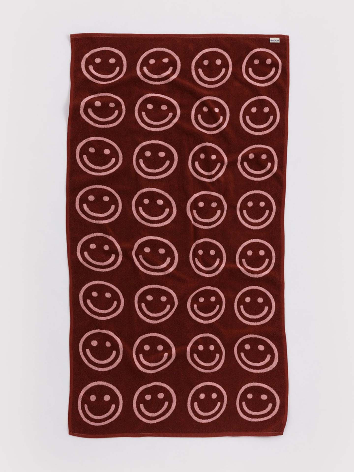 Bath towel, happy pink