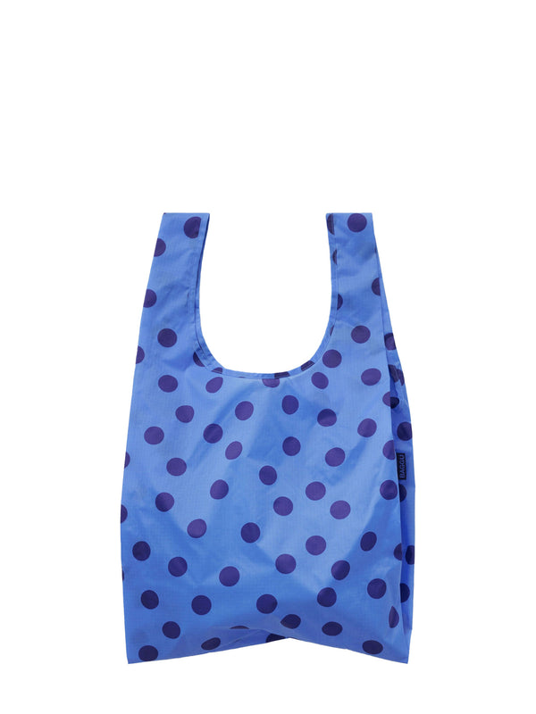 Standard Baggu shopping bag, blue polka dot