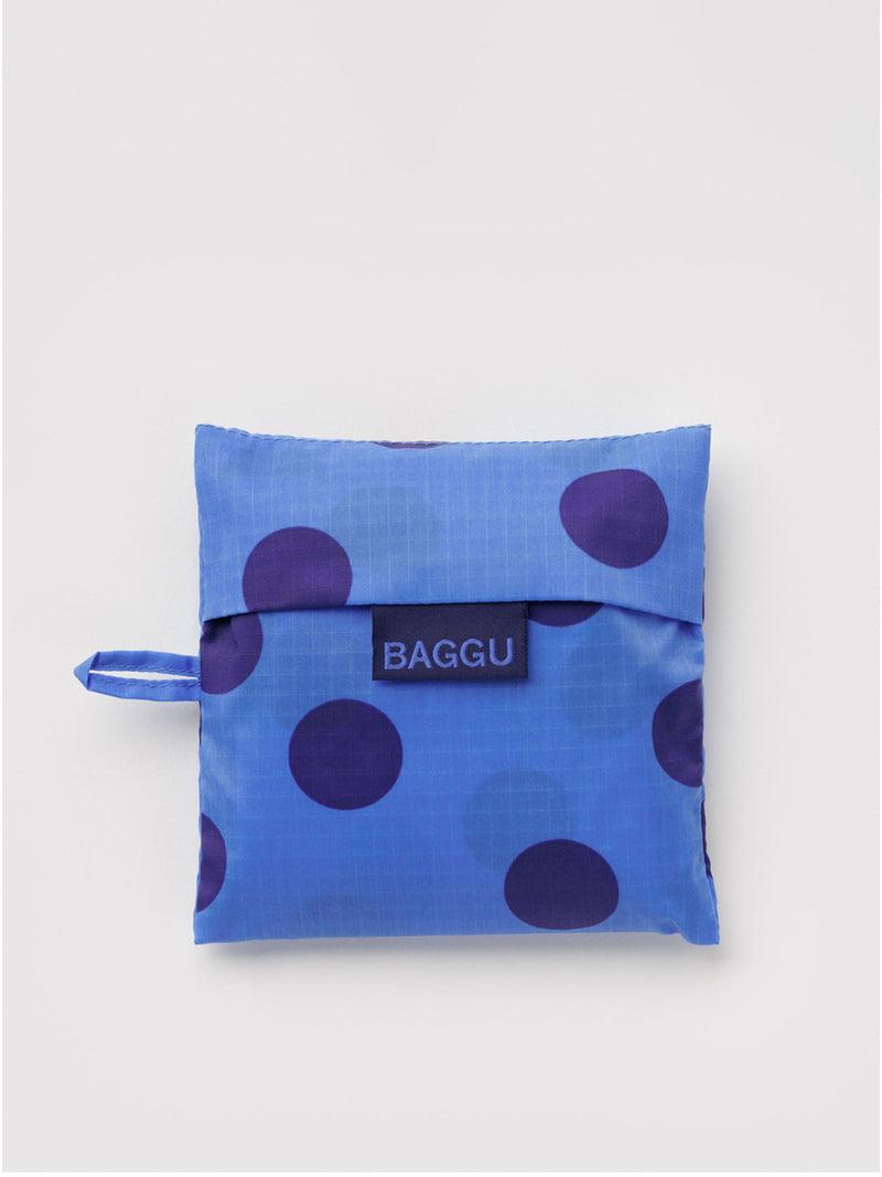 Standard Baggu shopping bag, blue polka dot