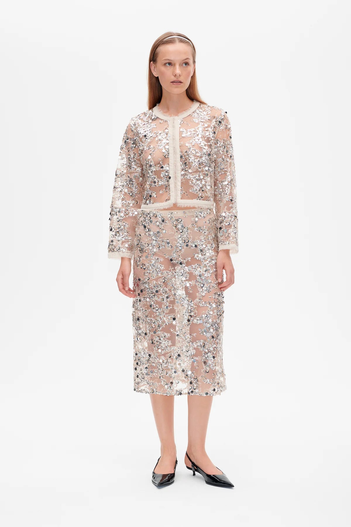 Shania skirt, nomad sequins