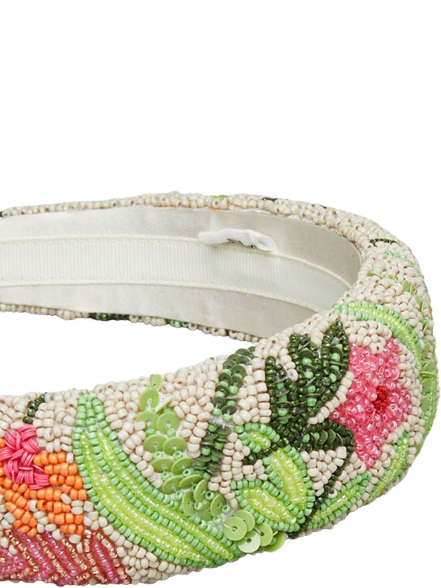 Tropica wide beaded headband, multicoloured