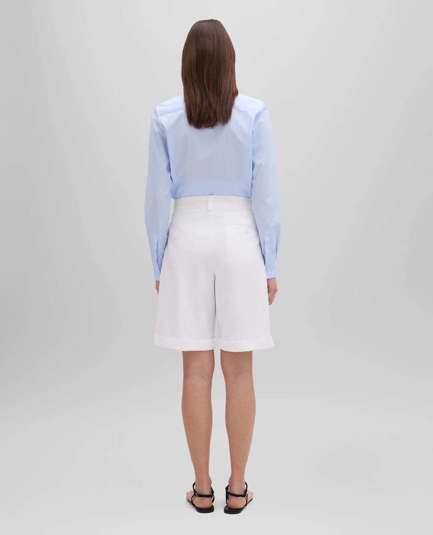 Bermuda shorts, white