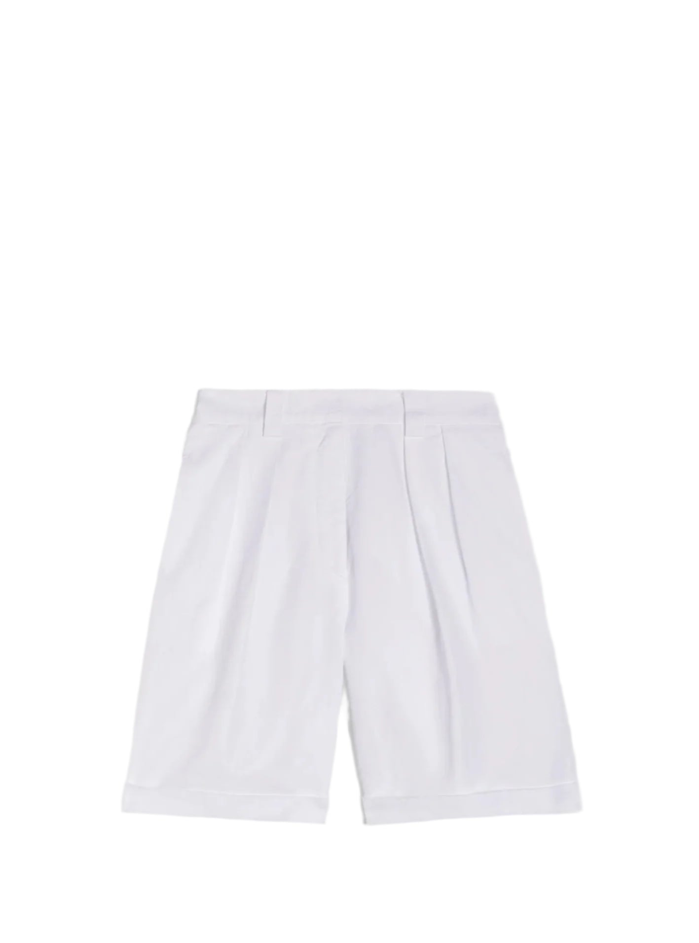 Bermuda shorts, white