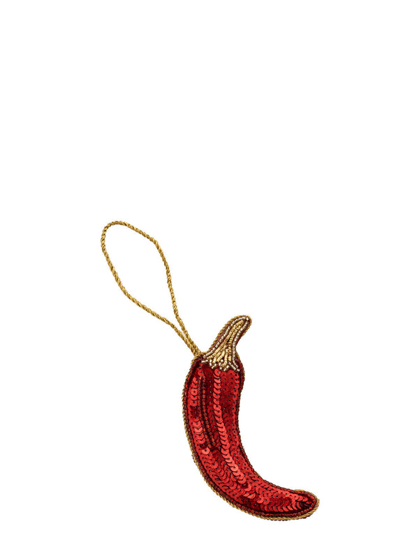 Red chili sequin ornament
