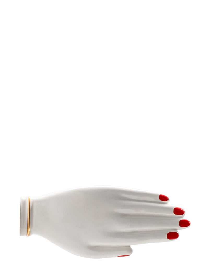 Red nail hand trincket tray