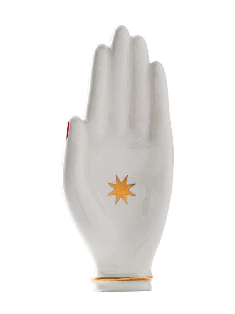 Red nail hand trincket tray