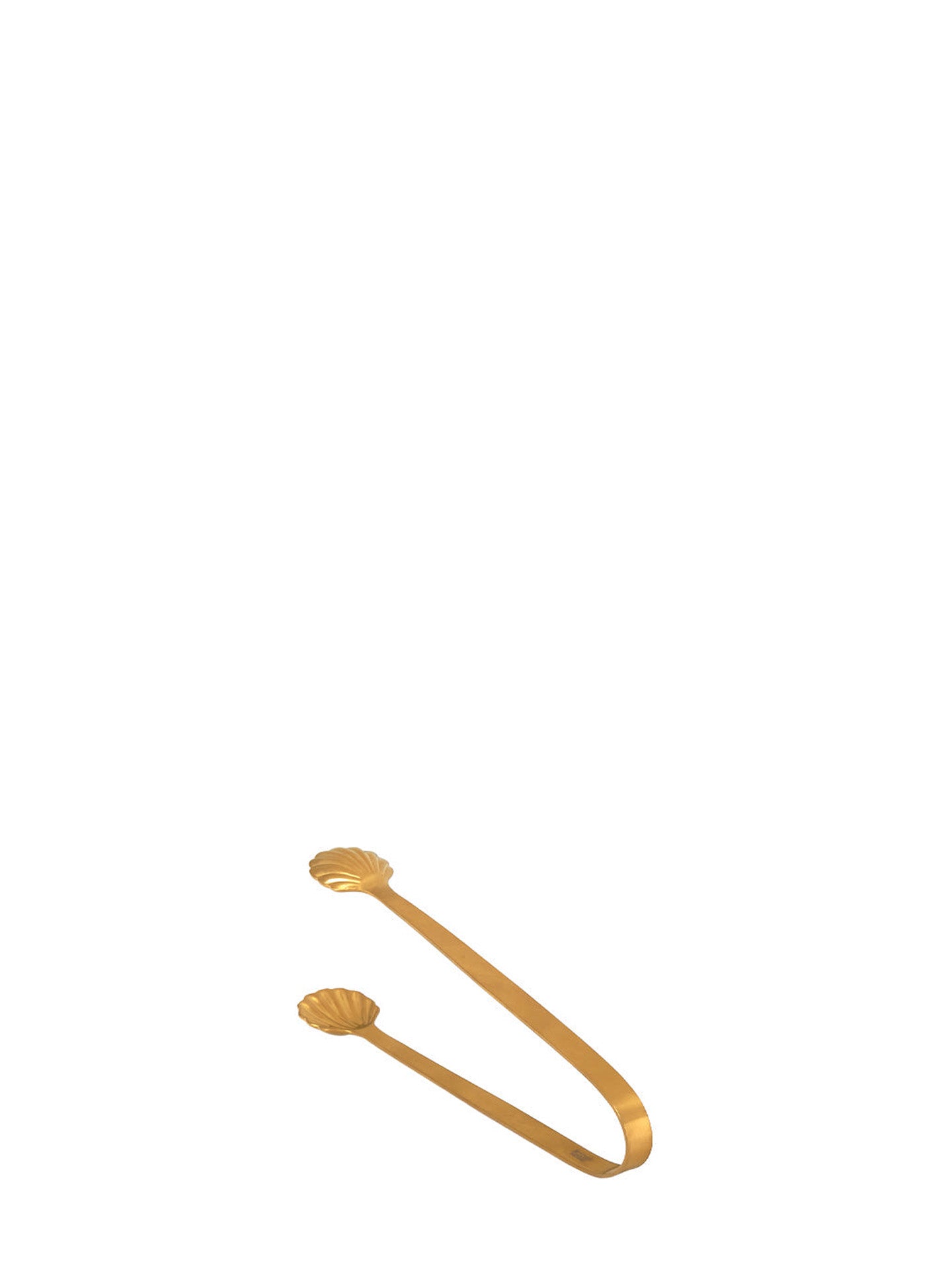 Extra small shell tongs, golden