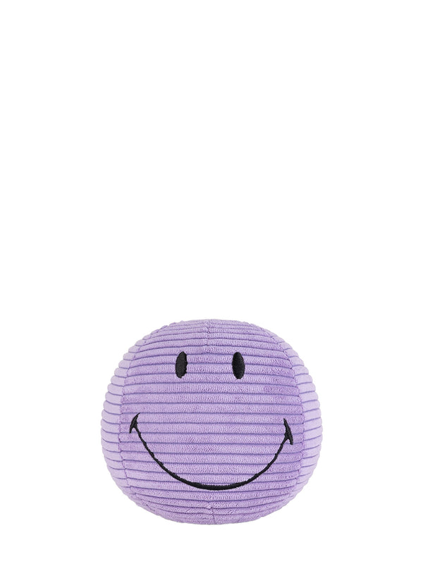 Smiley ECO corduroy soft toy, dark purple (13 cm)