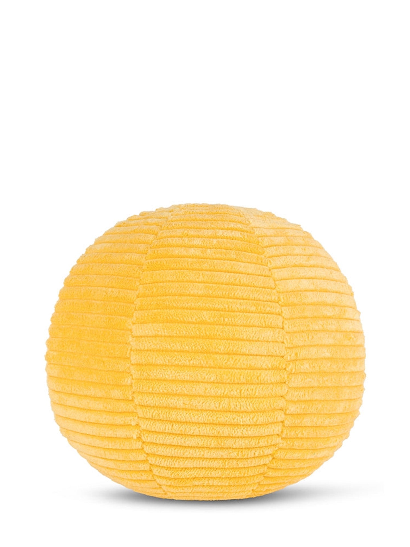 Smiley ECO corduroy soft toy, yellow (13 cm)