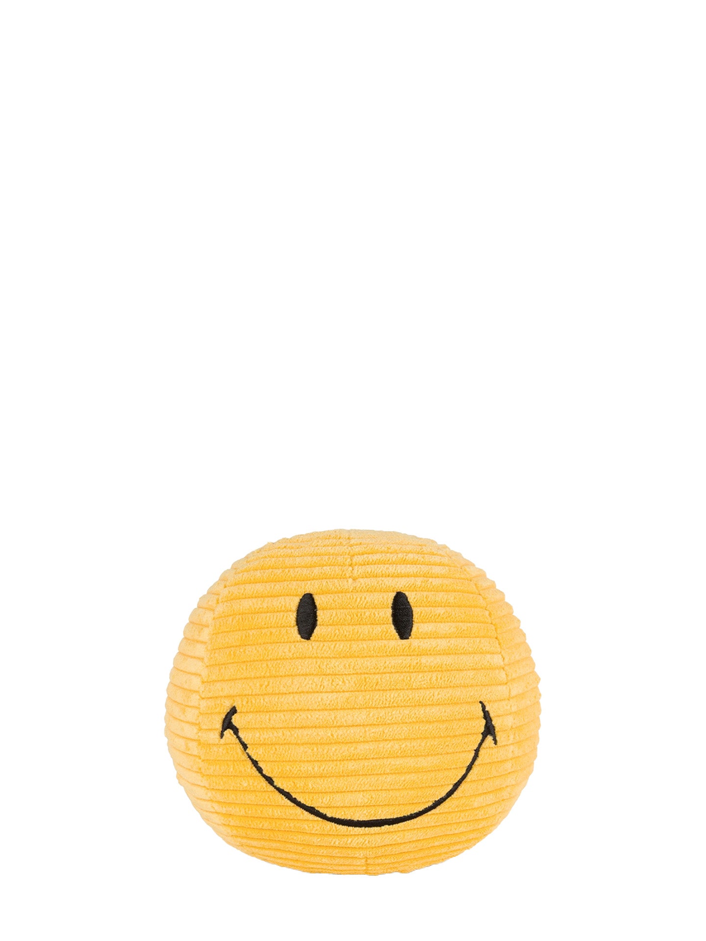 Smiley ECO corduroy soft toy, yellow (13 cm)
