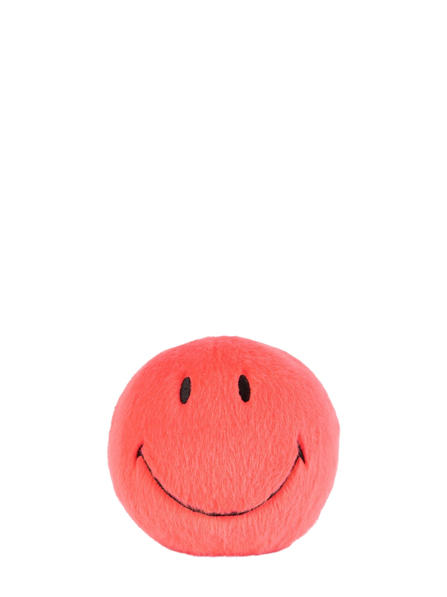 Smiley ECO fuzzy soft toy, coral (13 cm)