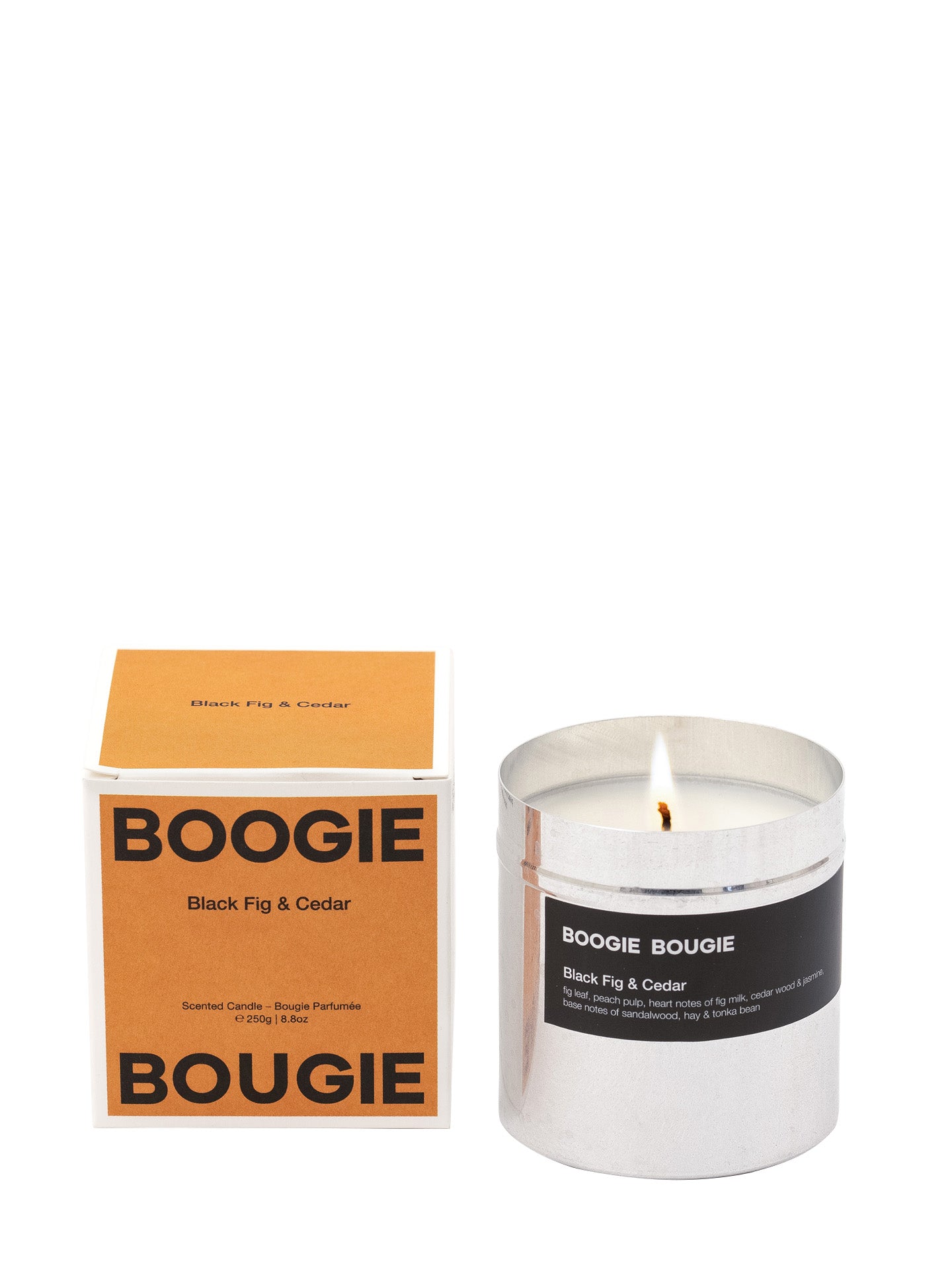 Black fig & cedar scented candle (250g)