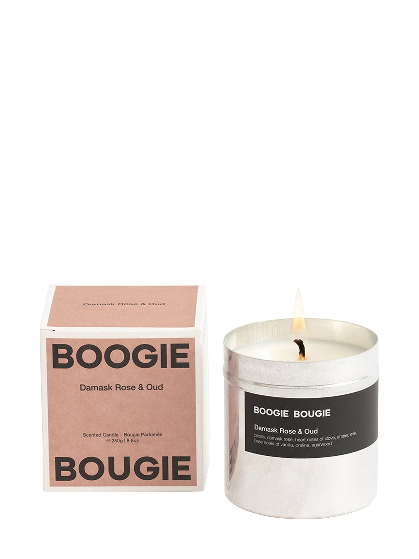 Damask Rose & Oud scented candle (250g)