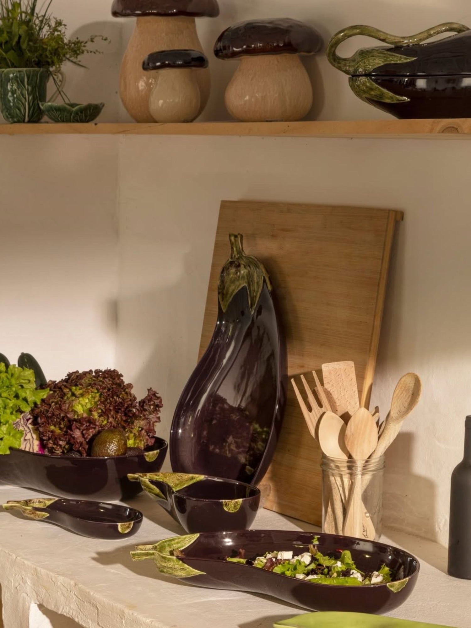 Aubergine Platter (24,5cm), purple