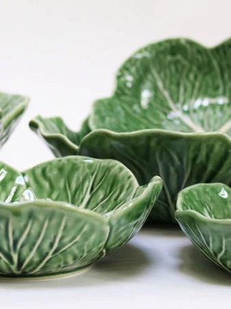 Large Cabbage bowl (29cm), green