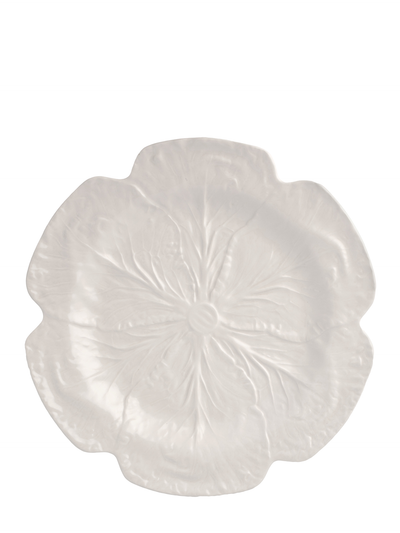 Extra large cabbage dinner plate, ivory (30,5 cm)
