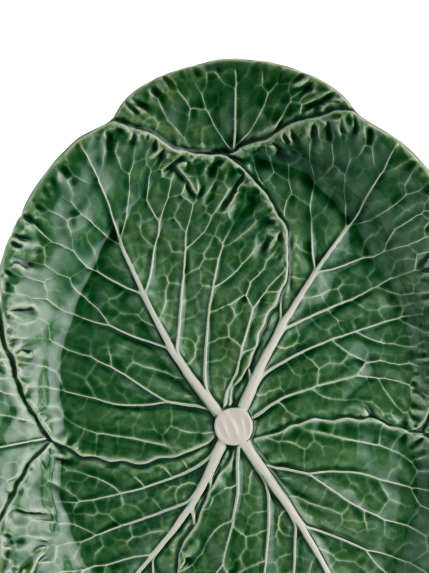 Large Oval Cabbage Platter (43cm), green