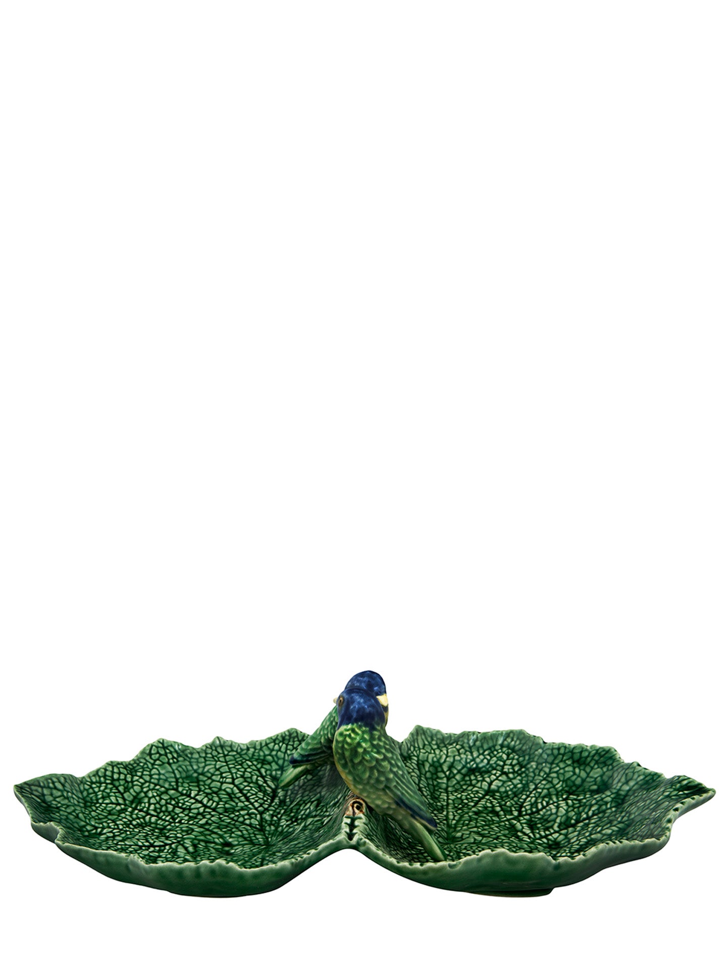 Double leaf dish w/ bird pair Cinerária