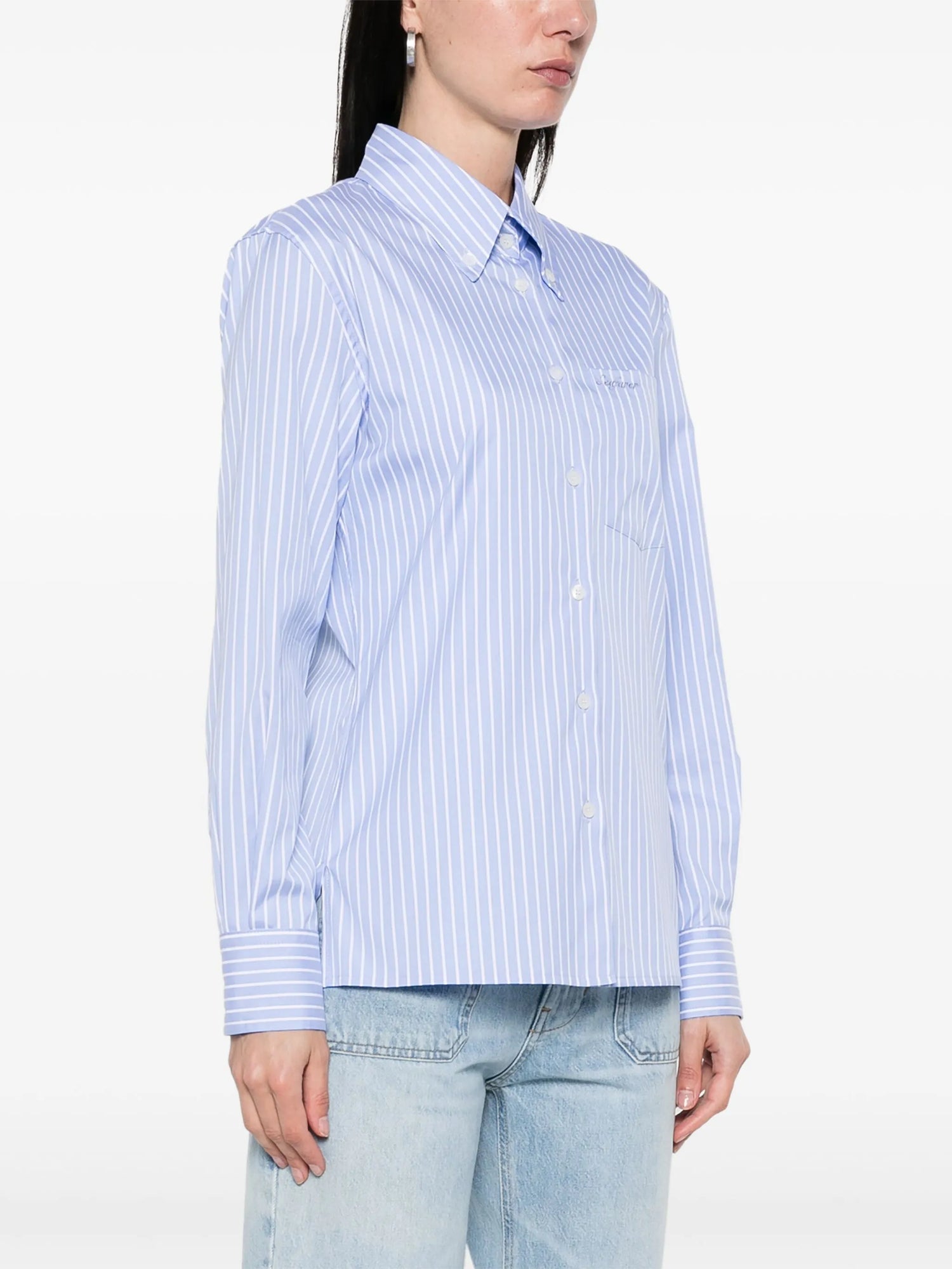 Britt Shirt, blue white stripe